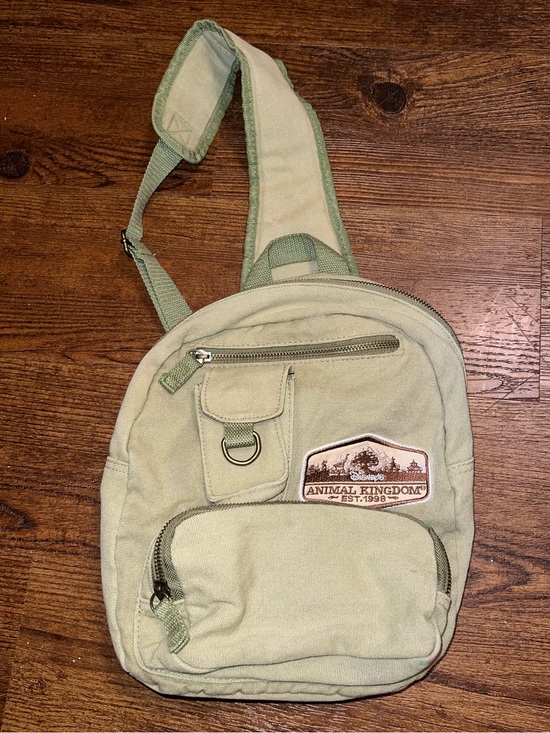 Disney Handbags - Disney Animal Kingdom Wilderness Explorer Crossbody Khaki Canvas Messenger Bag